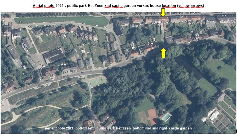 aerial photo 2021_park Het Zeen_and_Castle Garden versus house locatio